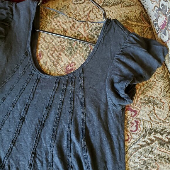 Free People We the Free Tunic Top, Black, Women's Small - Picture 4 of 9